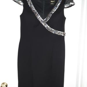 Train Couture Black Cocktail dress